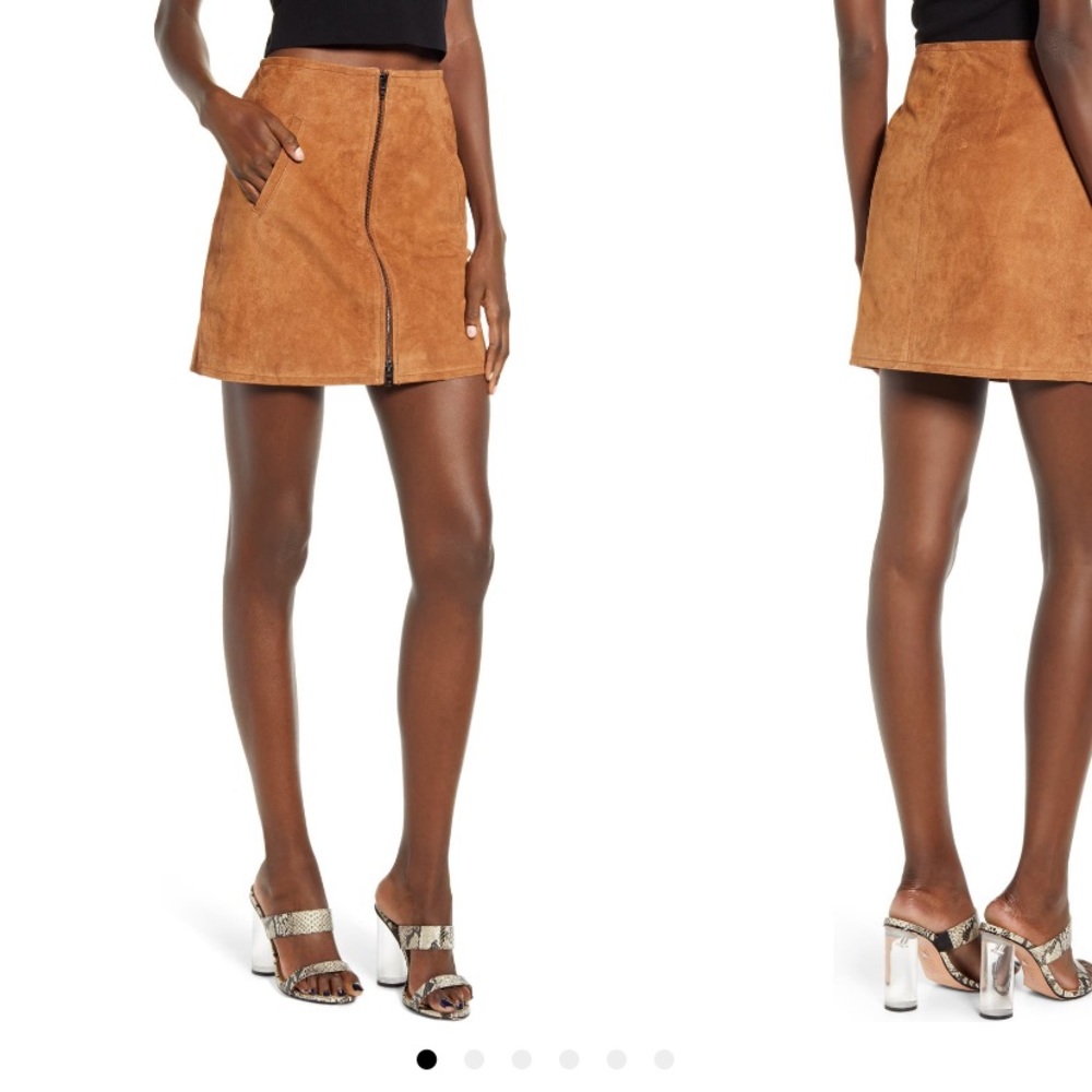 🆕BLANK NYC│Suede Zipper Skirt (Alder Size 28)